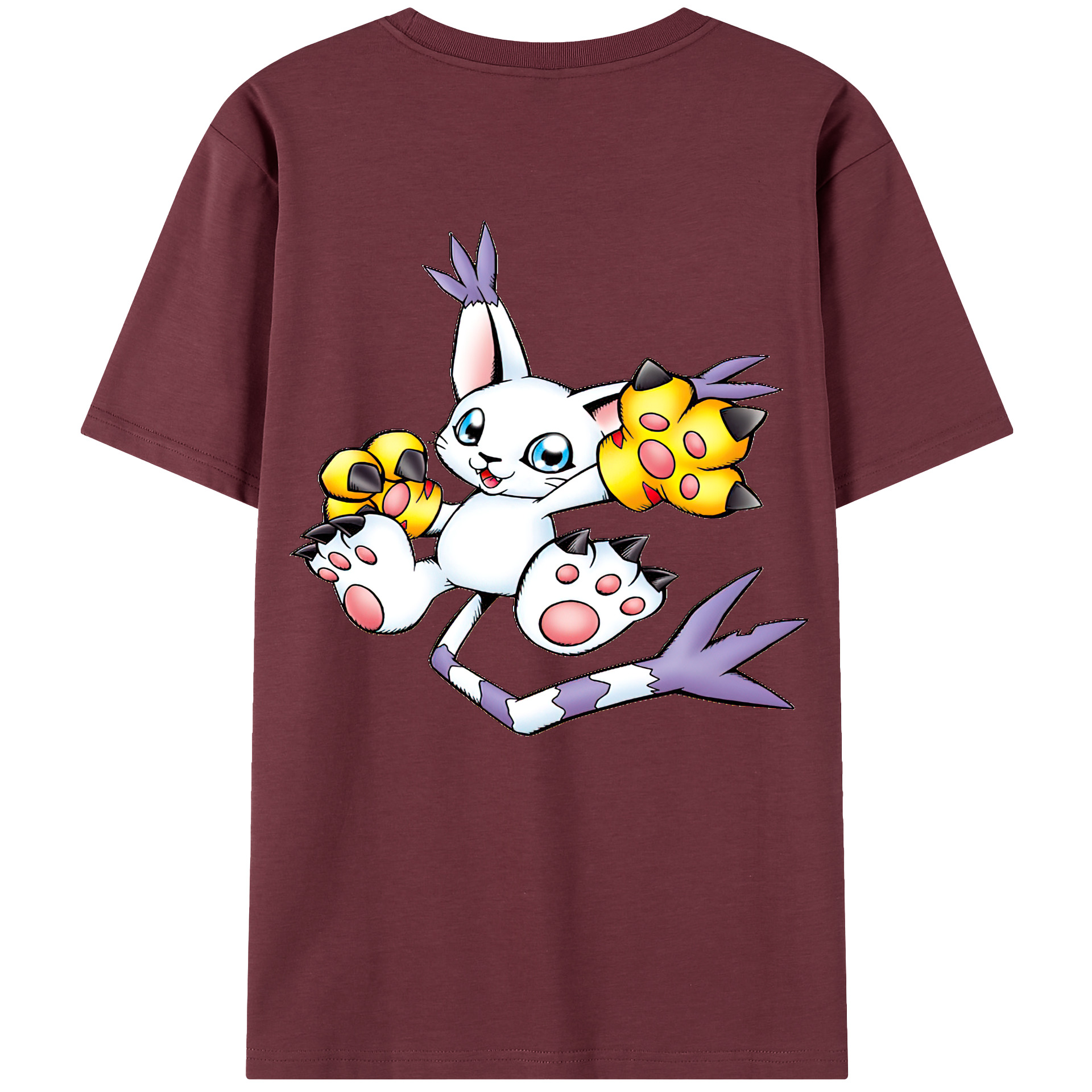 （画像用） Digimon デジタルモンスター/デジモン 綿100％半袖Tシャツ（背面プリント）
